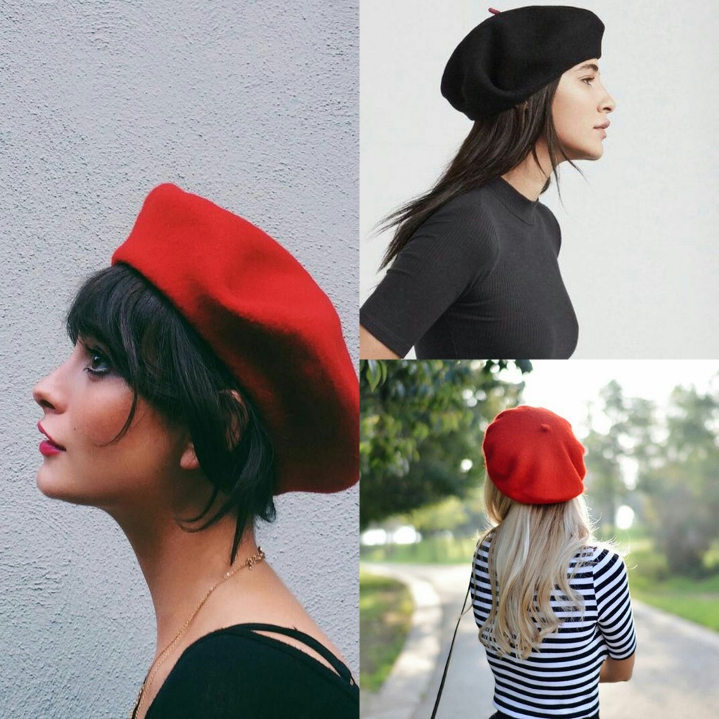 Mũ nồi nữ, nón beret nữ cao cấp