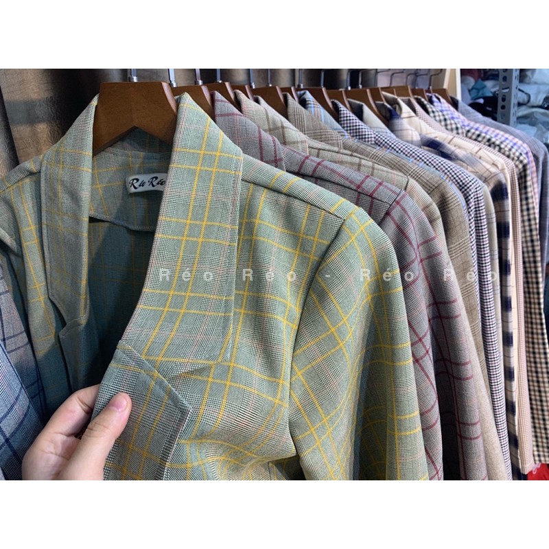 Áo khoác nữ , áo blazer nữ, dài tay, CARO CAO CẤP , LOẠI DÀY , phong cách hàn quốc, trẻ trung, xinh đẹp , năng động | BigBuy360 - bigbuy360.vn