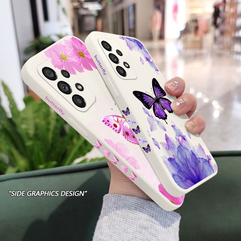 Ốp Lưng Silicone HìNh Con BướM Cho Samsung Galaxy A73 A53 A33 A23 5G