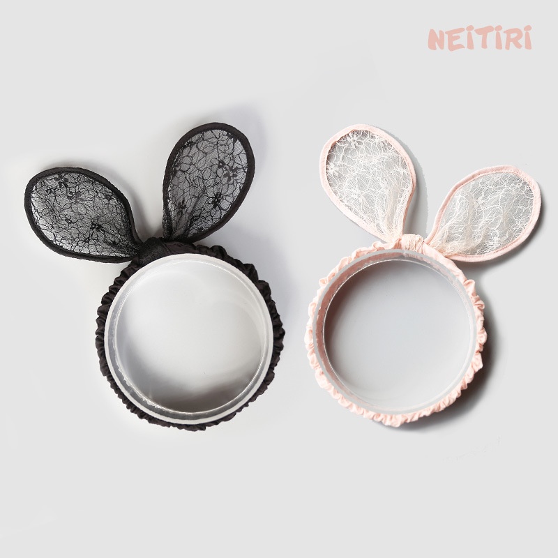 Băng đô tubarn ren tai thỏ 2 màu cho bé gái đáng yêu