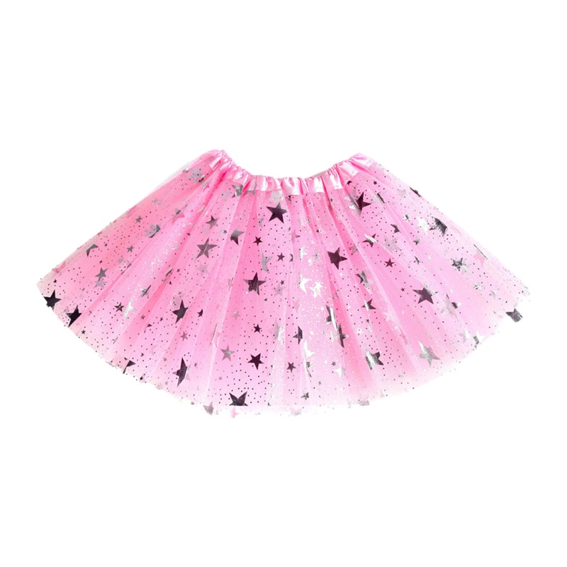 Chân Váy Xòe Tutu Phối Lưới Co Giãn Dành Cho Bé Gái Tập Múa Ballet