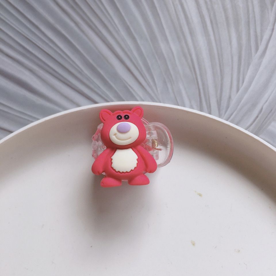 Kẹp Tóc Mini Hình Gấu / Dâu / Trái Cây Dễ Thương Cho Bé Gái