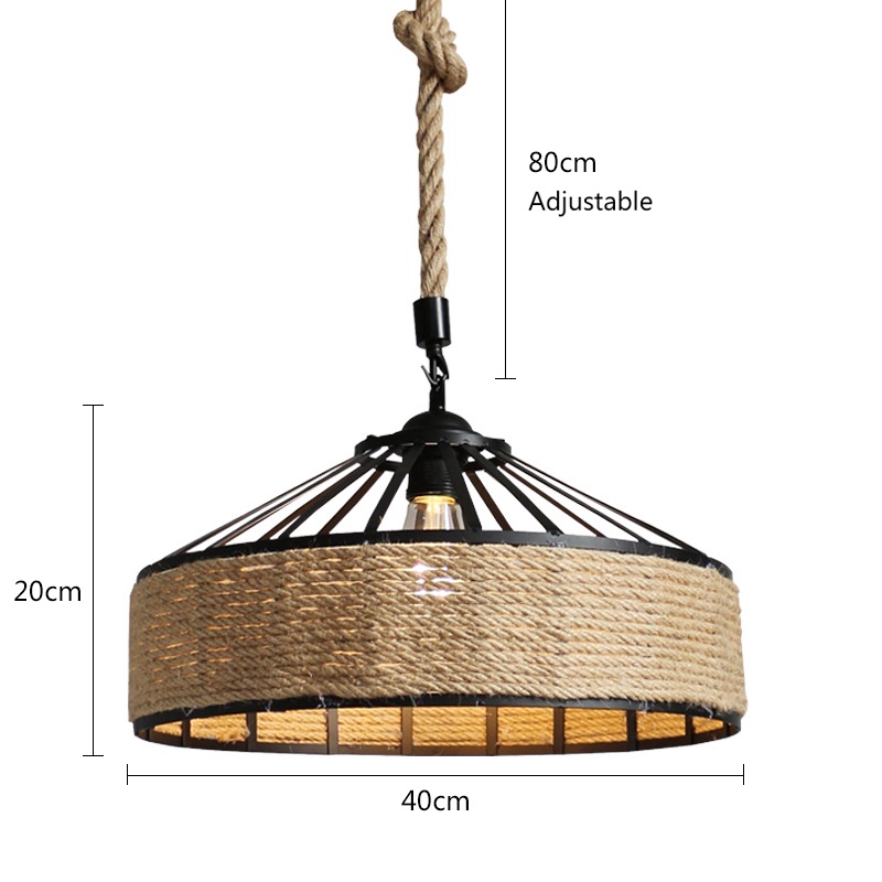 Đèn thả decor quấn thừng DC264