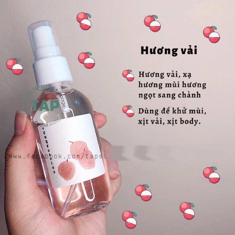 FREESHIP NƯỚC HOA XỊT BODY MÙA HÈ VERBENA LINN MÙI TƯƠI MÁT DỄ CHỊU HƯƠNG VẢI HƯƠNG ĐÀO | BigBuy360 - bigbuy360.vn