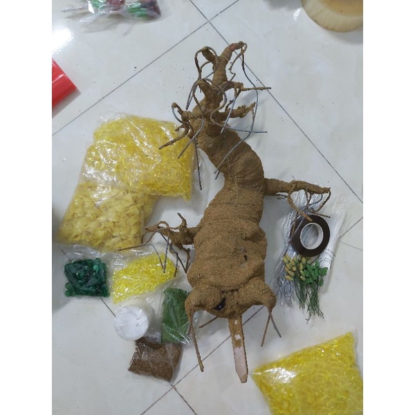 Bộ nguyên liệu làm cây mai đá 50-80cm