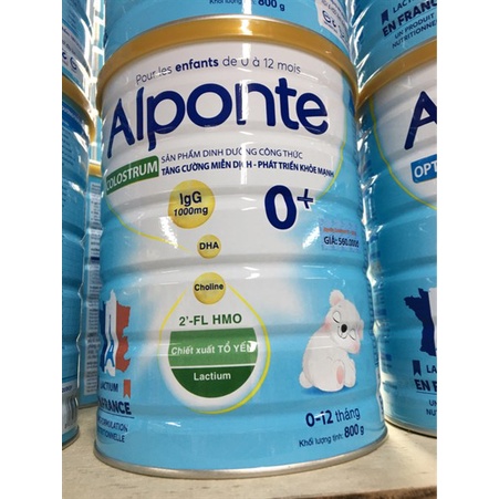 Sữa Non Alponte Colostrum 0+ 800g [Date 2025]