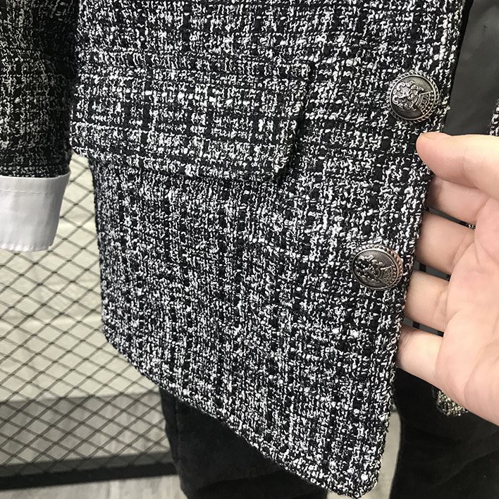 Áo Khoác Dạ Bé Trai Tweed Hàn Quốc, Blazer Cho Bé Từ 10 Đến 22Kg Mầm Store