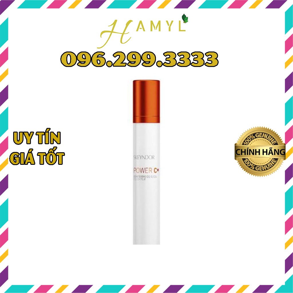 SKEYNDOR Power C+ Kem dưỡng mắt chống lão hóa, làm sáng quầng mắt, đánh tan bọng mắt, hết nhăn đuôi mắt Eye Contour 15