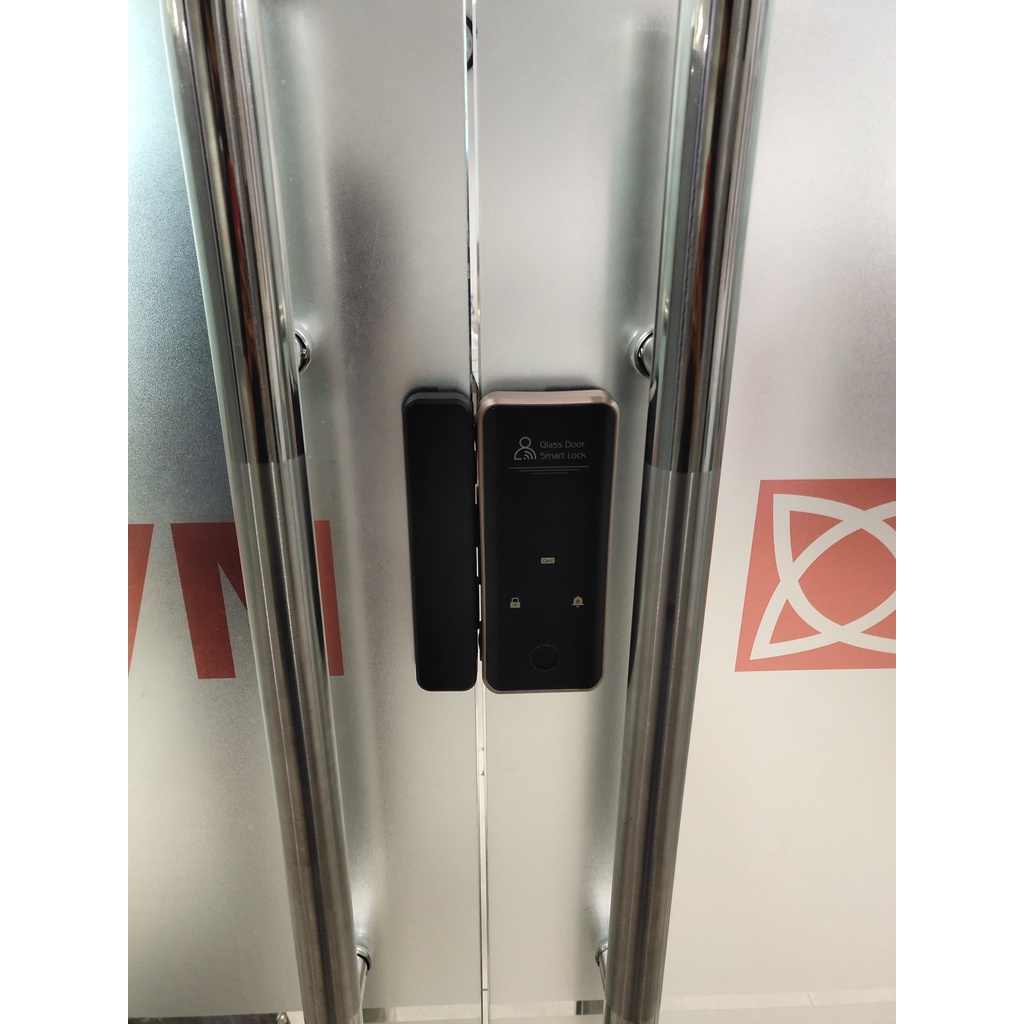 Khóa vân tay cửa kính cường lực vân tay thông minh kết nối điện thoại- Dùng app TTLOCK