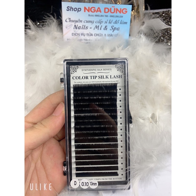 Mi color tip silk lash dày 0,10