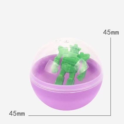 Combo 5 Bóng Nhựa 4,5cm Kèm Mô Hình Đồ Chơi Nhỏ Xinh Bên Trong Cho Bé