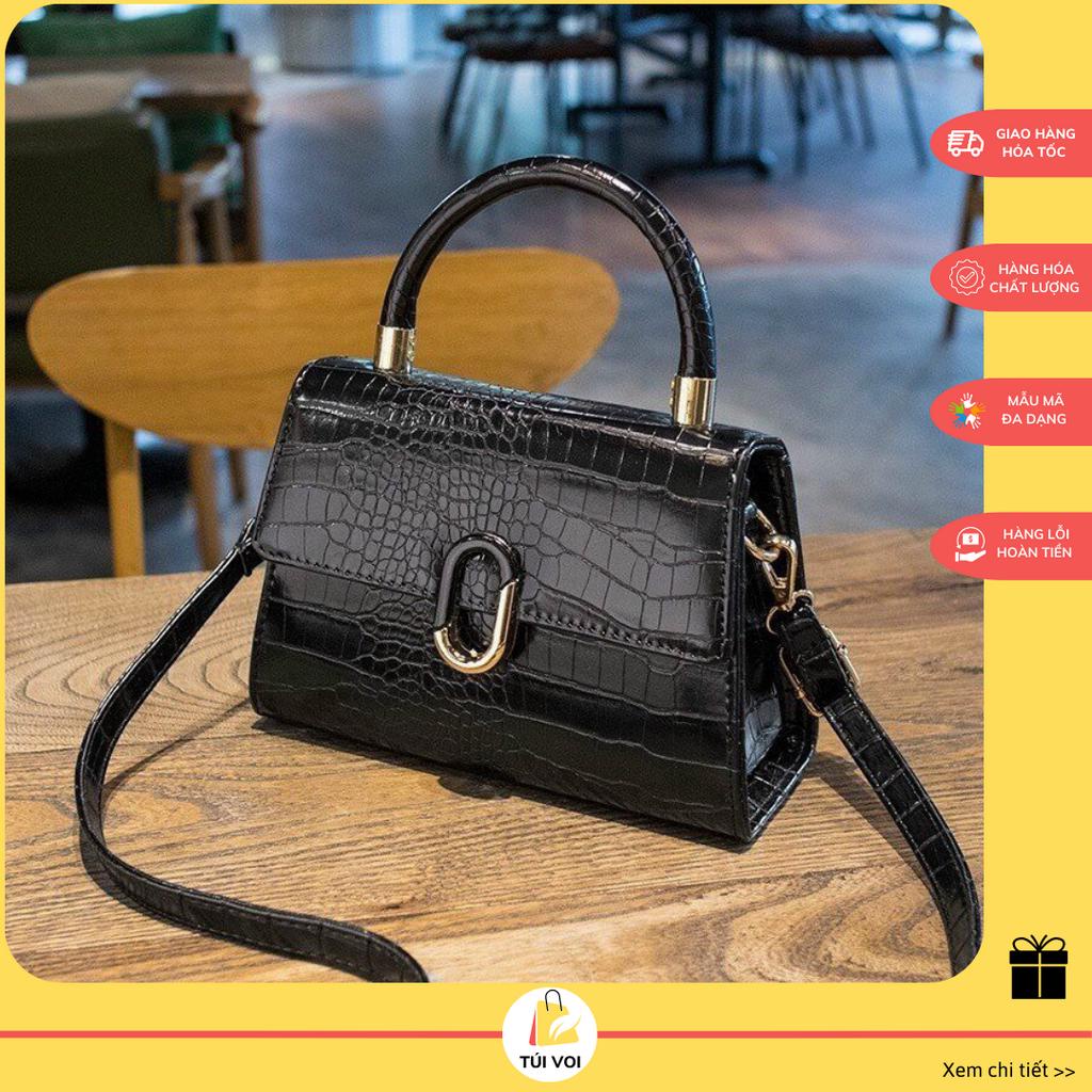 Túi xách da rắn có quai xách phong cách công sở thanh lịch hiện đại TV73