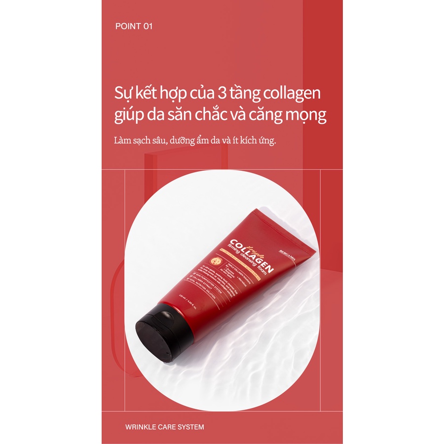 Sữa rửa mặt Triple Collagen Cleansing Foam 120ml