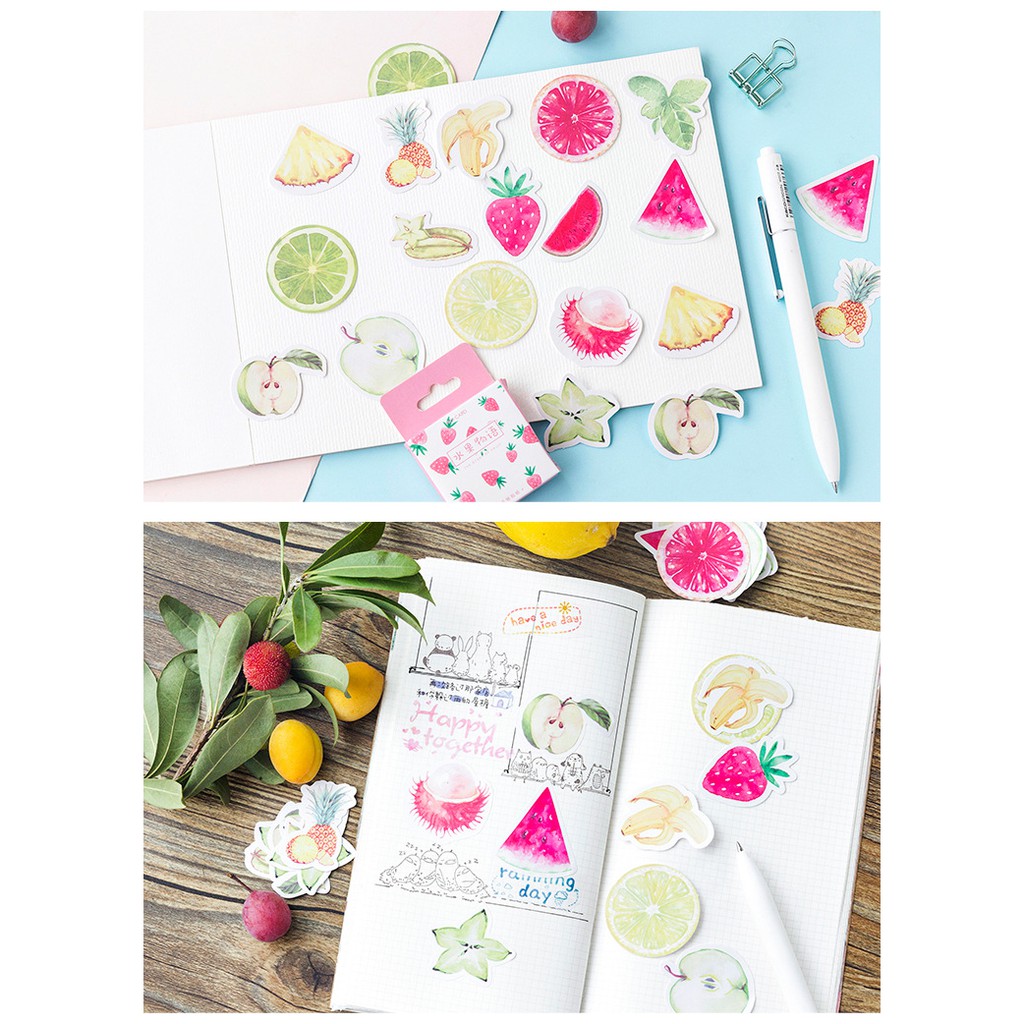 Hộp 45 sticker trang trí planner scrapbook M2