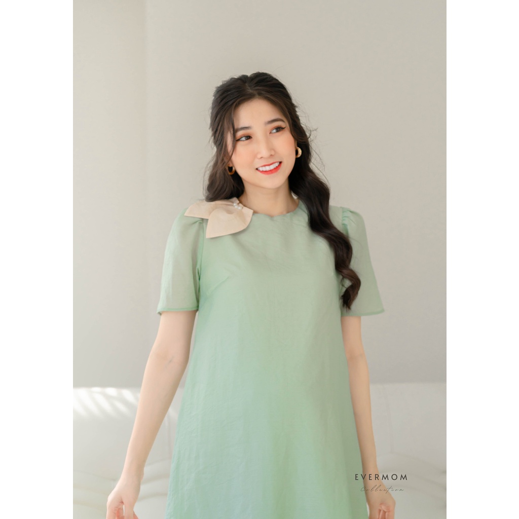 EVERMOM | Đầm bầu thiết ké dáng suông đính lá đi tiệc - Aura Dress
