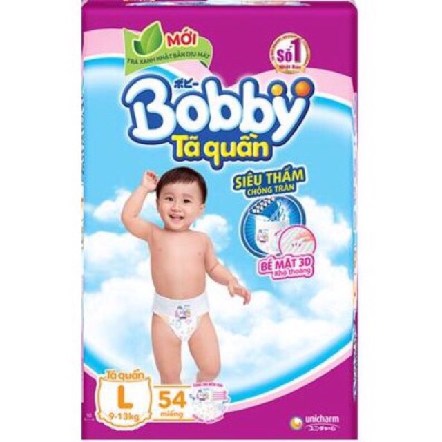 Tã quần Bobby L54 (9-13kg)