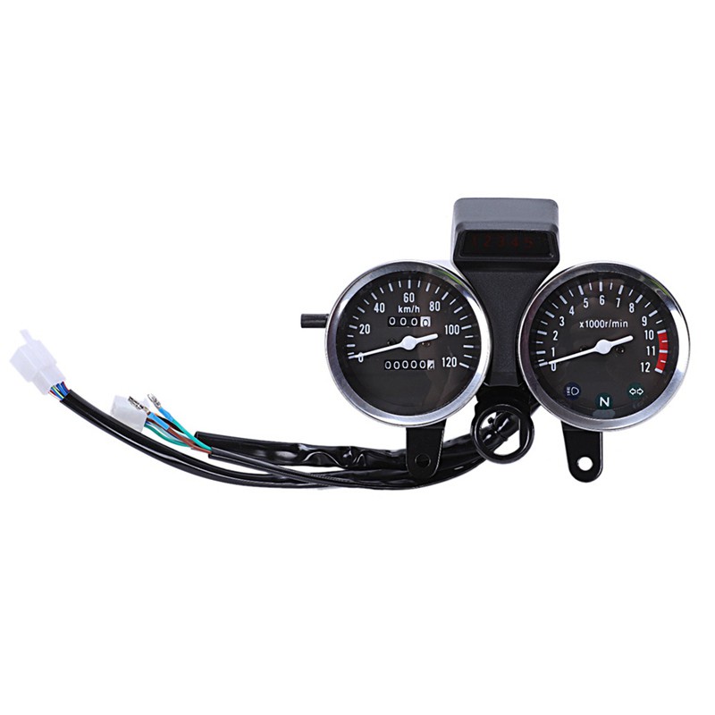 1 Pcs Led Motorcycle ified Speedometer Odometer Tachometer & 1 Pair Cnc 22Mm 28Mm Off Road Motorcycle Bar