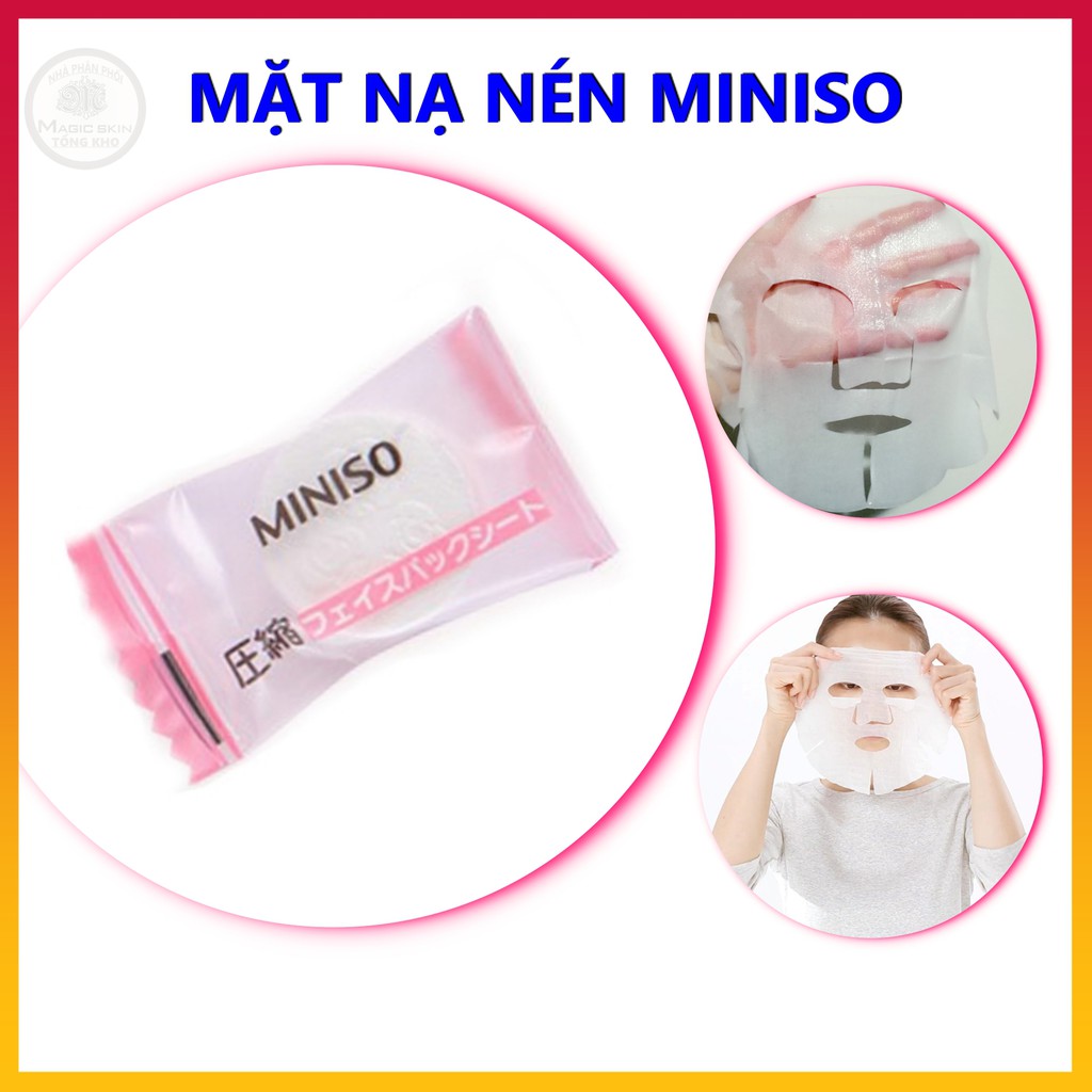 Mặt Nạ Giấy Nén Miniso hình viên kẹo