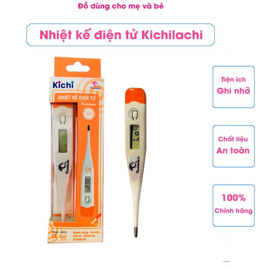 Nhiệt kế điện tử KICHILACHI có kèm theo pin