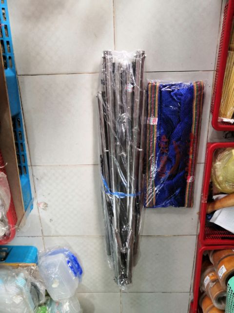 võng xếp inox kèm lưới