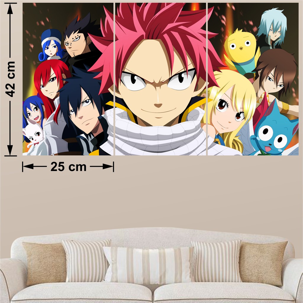 [Mã LIFEHLDEC giảm 10% đơn 99k] Combo 3 Tấm Poster Anime Hội Pháp Sư - Fairy Tail By AnimeX