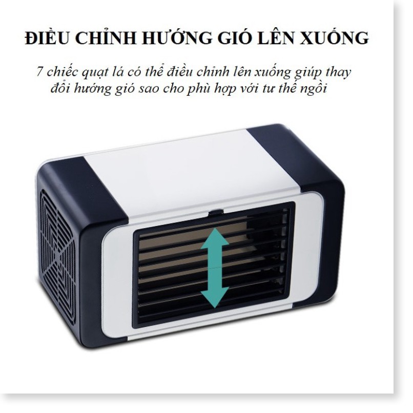 Quạt mini làm mát điều chỉnh hướng gió Refreshing để bàn Công Nghệ Nhật Bản - cao cấp