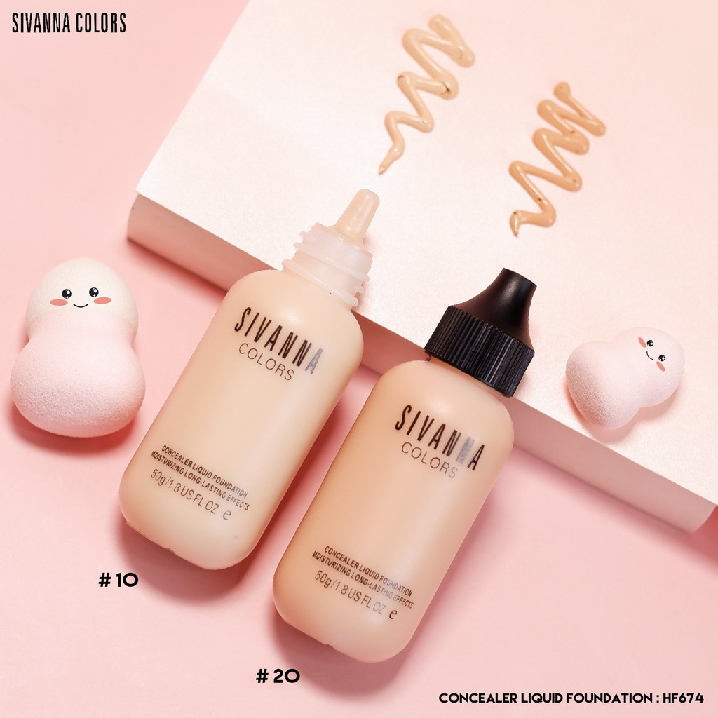 Kem Nền Siêu Mịn Như Nhung Sivanna Velvet Touch Foundation
