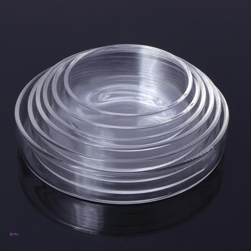 Khay Tròn Đựng Thức Ăn Cho Tôm Cá Bằng Thủy Tinh Trong Suốt 3.9 &quot;3.5&quot; 3.2 &quot;3.0&quot; 2.6 &quot;2.4&quot;