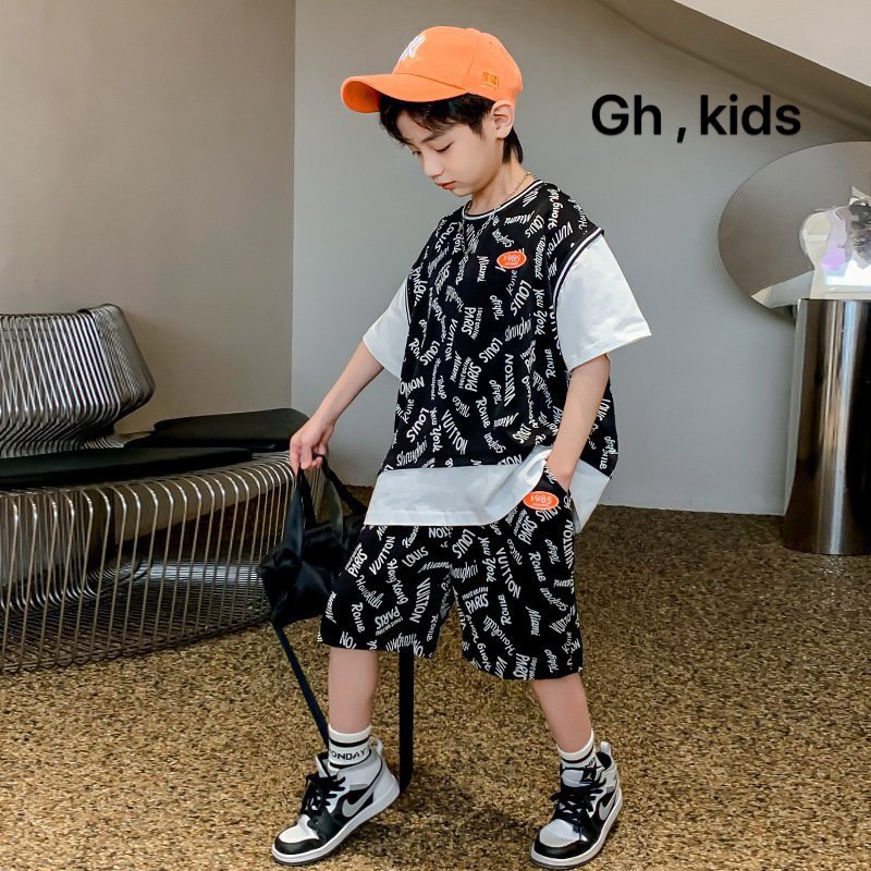 SET THUN ĐEN IN CHỮ NGUYÊN BỘ CHO BÉ TRAI