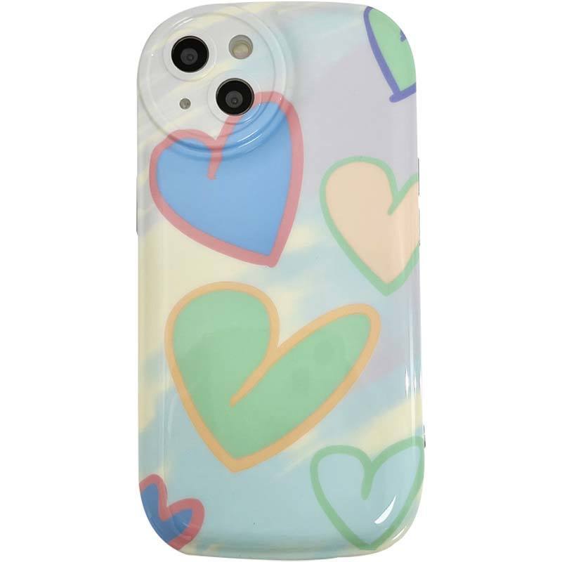 Ốp Điện Thoại Silicon Màu Sắc Dễ Thương Cho iPhone 13 11pro 12 pro max 7 plus xr bbgt