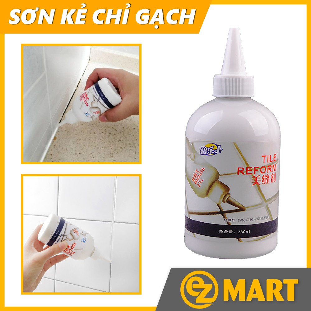 Chai Sơn Kẻ Chỉ Gạch, Làm Trắng Mạch Gạch Sàn Nhà EZMART