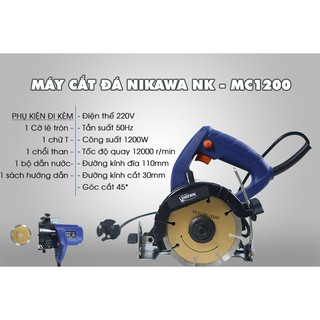 Máy cắt đá Nikawa NK-MC1200