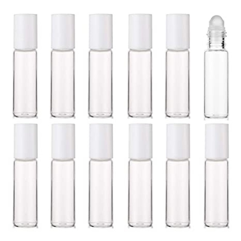 Chai thủy tinh rỗng dạng lăn trong suốt dùng chiết nước hoa đi du lịch 5/10ml