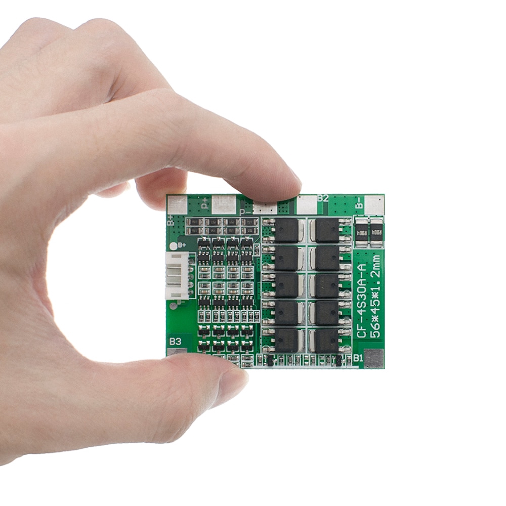 Bảng mạch cân bằng bảo vệ PCB BMS pin Li-ion Lithium 18650 4S 30A 14.8V có dây điện | BigBuy360 - bigbuy360.vn