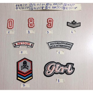 sticker hình ủi logo kiểu phụ kiện may mặc trang trí quần áo, handmade,DIY