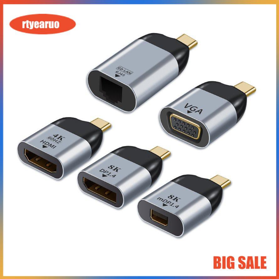 USB C To DP Adapter 8K 60Hz Adapter USB Type-C To HDMI Adapter For MacBook