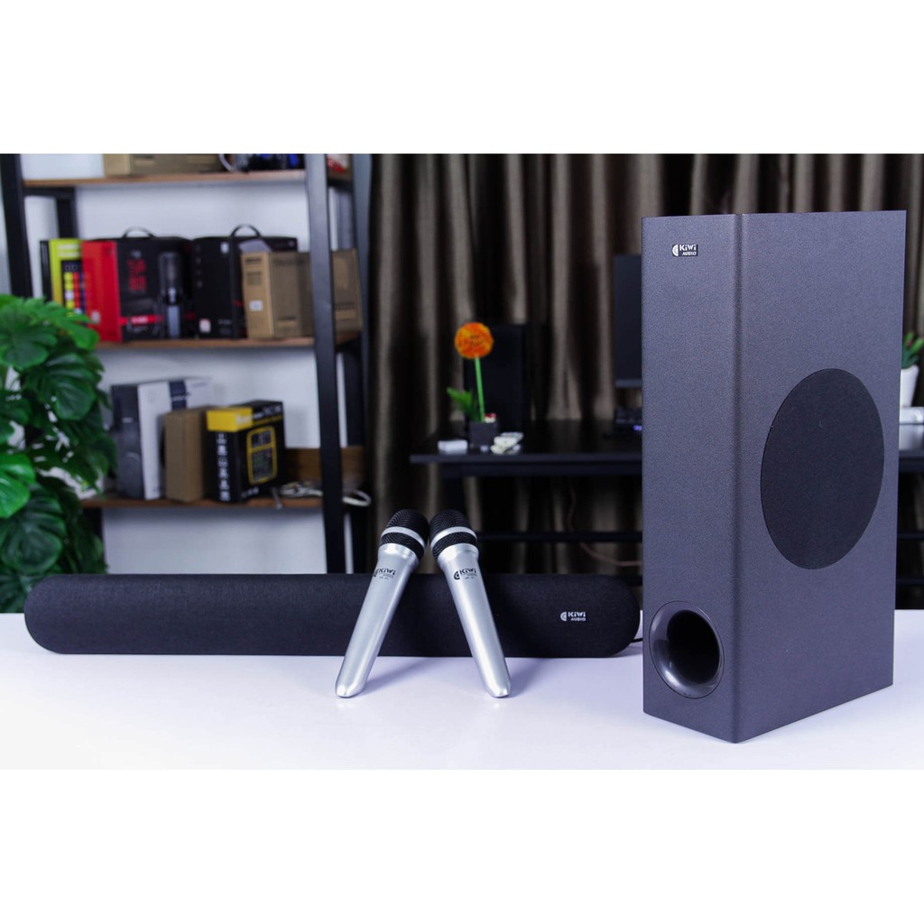 Loa Soundbar Kiwi HK01 - Tặng Kèm 2 Tay Micro Karaoke