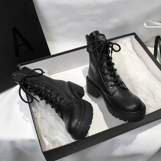 (sẵn 39)Giày boots unisex đế cao ulzzang Hàn Quốc