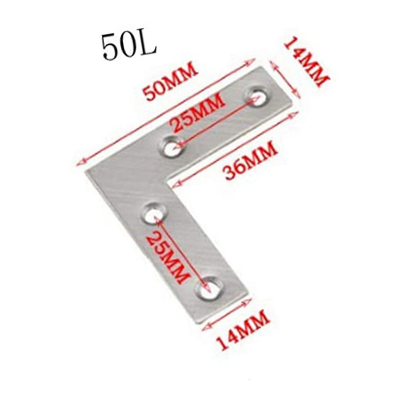 10 L-Shaped Angle Bracket Repair Angle Steel Reinforced Steel Plate