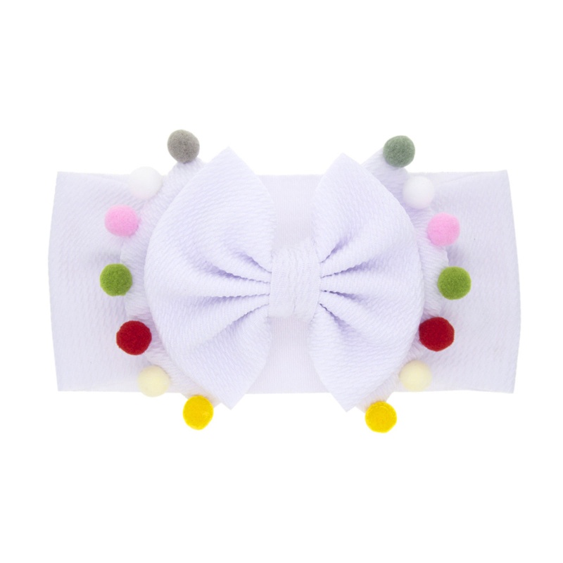 Băng Đô Đội Đầu Co Giãn Mềm Mại Hai Lớp Thắt Nơ Dành Cho Bé Gái