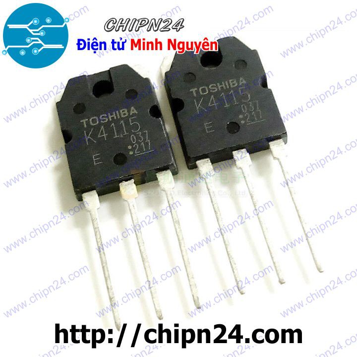 [1 CON] Transistor K4115 TO-3P NPN 7A 900V (2SK4115 4115)