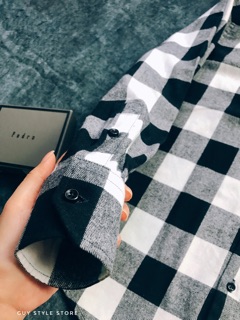 Sơmi caro retro Hàn quốc