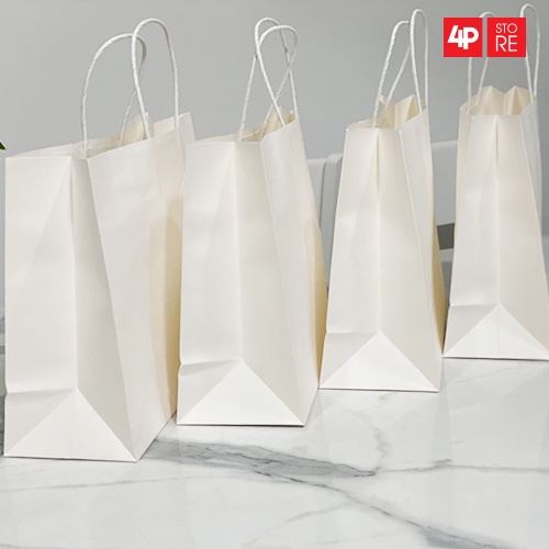 01 TÚI GIẤY KRAFT TRẮNG NGÀ 32X24X11CM SIÊU XỊN - HỎA TỐC