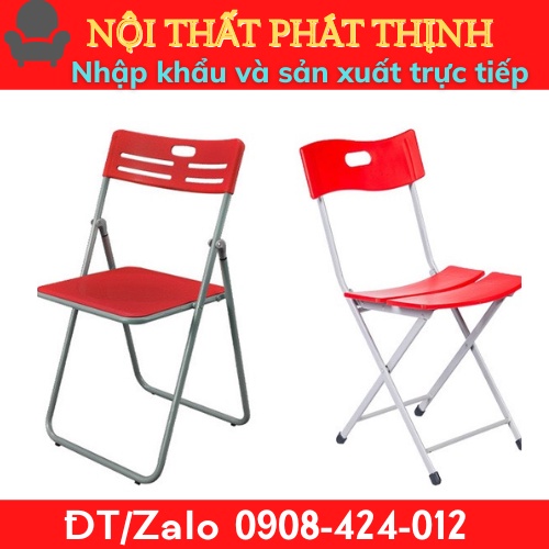Ghế xếp văn phòng - ghế gấp nhựa cafe