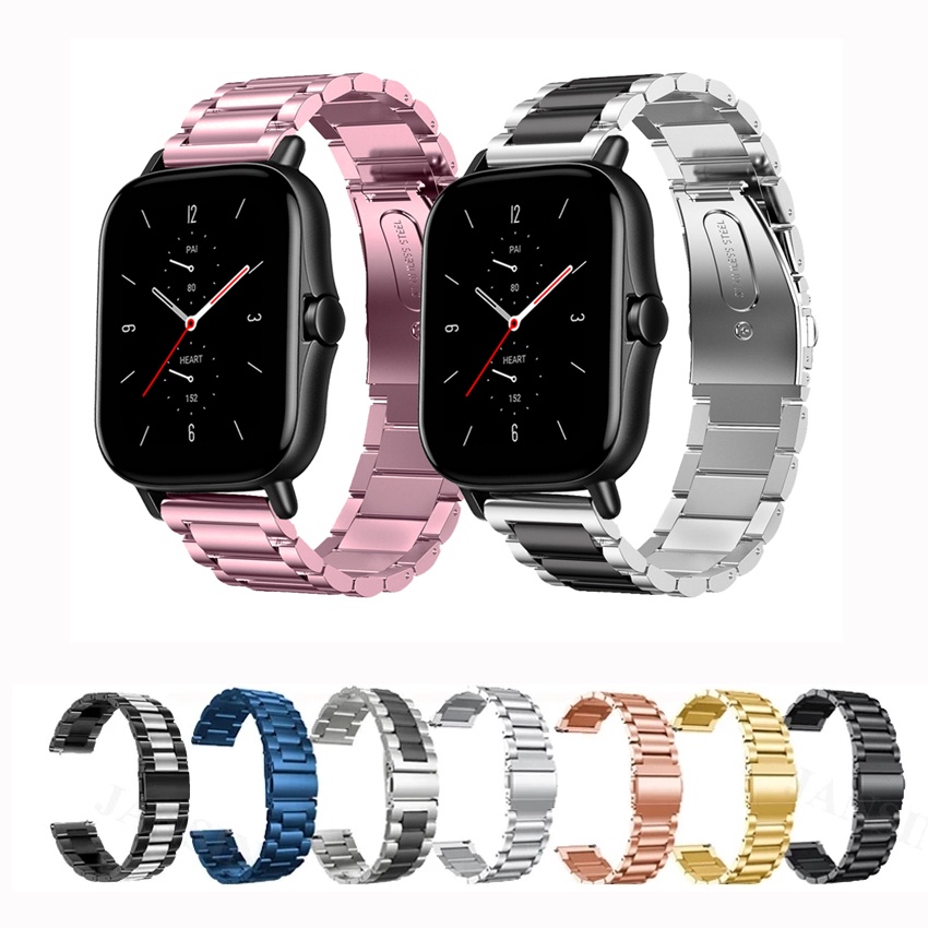 20mm Huami Amazfit Dây Đeo Inox Cho Đồng Hồ Thông Minh Huami Amazfit GTS2 Bip3 Bip 3 Lite S U Pro GTS4 mini GTS3 GTS2e Neo GTS 2 3 4 2e