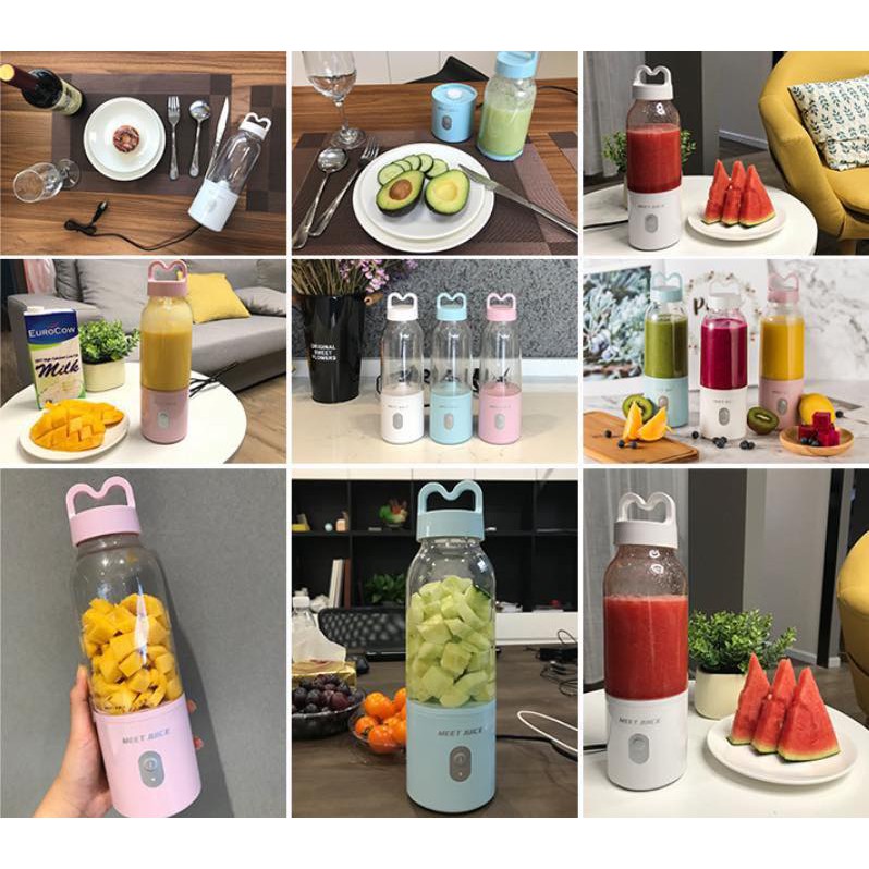 Máy xay sinh tố mini MEET JUICE - máy xay sinh tố mini cầm tay