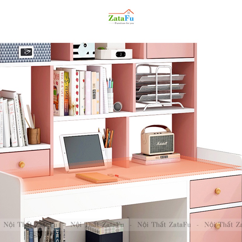 Bàn Học Sinh Có Kệ Sách Và Ngăn Kéo BLV-53 ZataFu