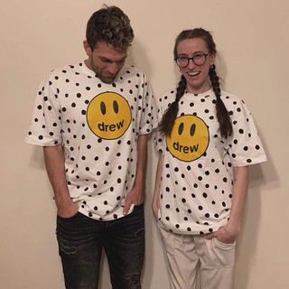 Áo Thun Tay Ngắn Họa Tiết Chấm Bi Trẻ Trung Cho Nam Và Nữ