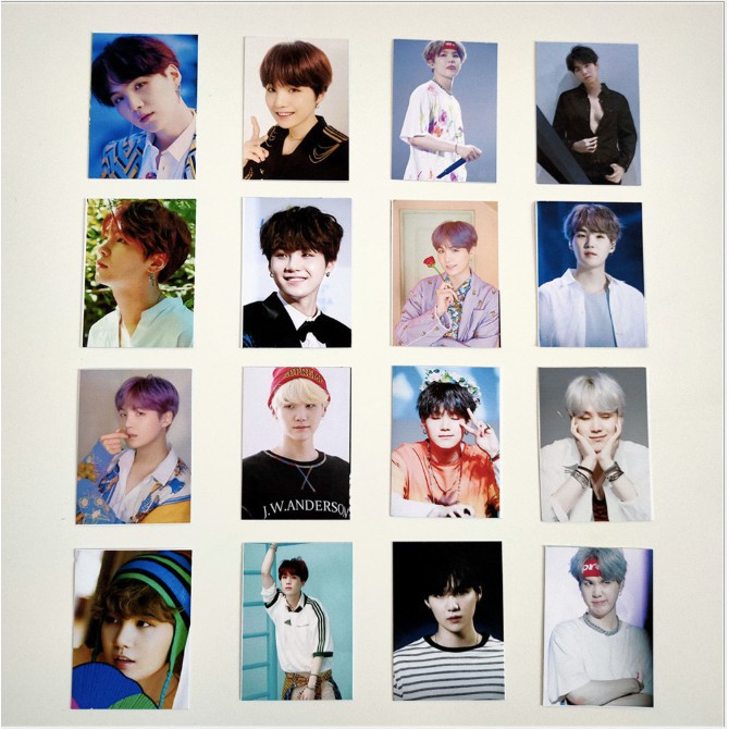 Set 16 lomo card ảnh in hình Bangtan và thành viên