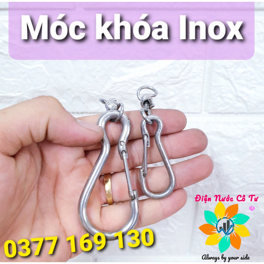 Móc khóa Inox mờ 304 nhỏ &amp; lớn - Móc treo Inox